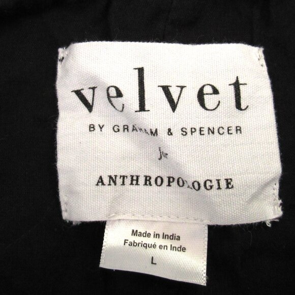 Anthropologie Velvet by Graham & Spencer Black Michie Skirt - Picture 7 of 7